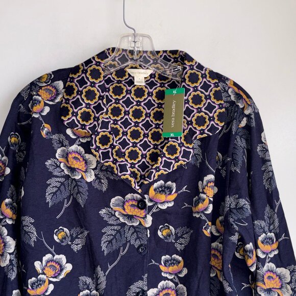 NWT VERA BRADLEY 2pc Pajama Sleep Set Floral Women's XL - Picture 7 of 16